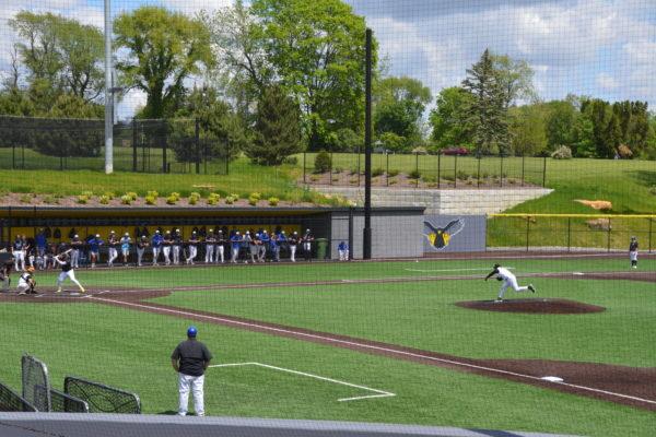 a baseball player on a field